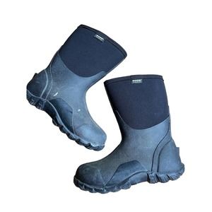 Bogs Classic Mid Black 100% Waterproof Winter Boots for Men - 40 Celsius mens 8
